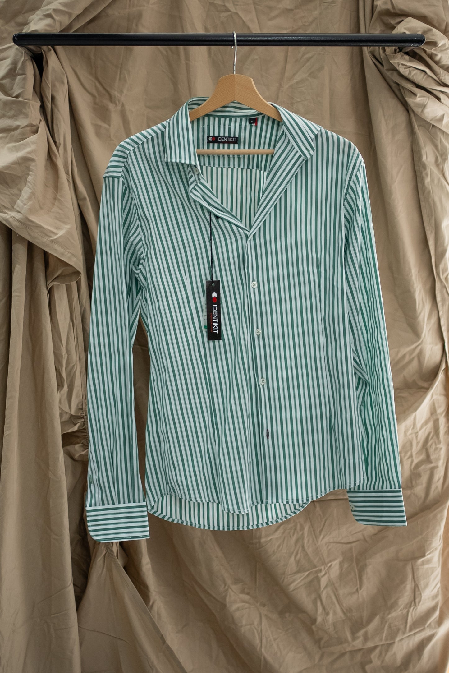 GREEN STRIPES SHIRT