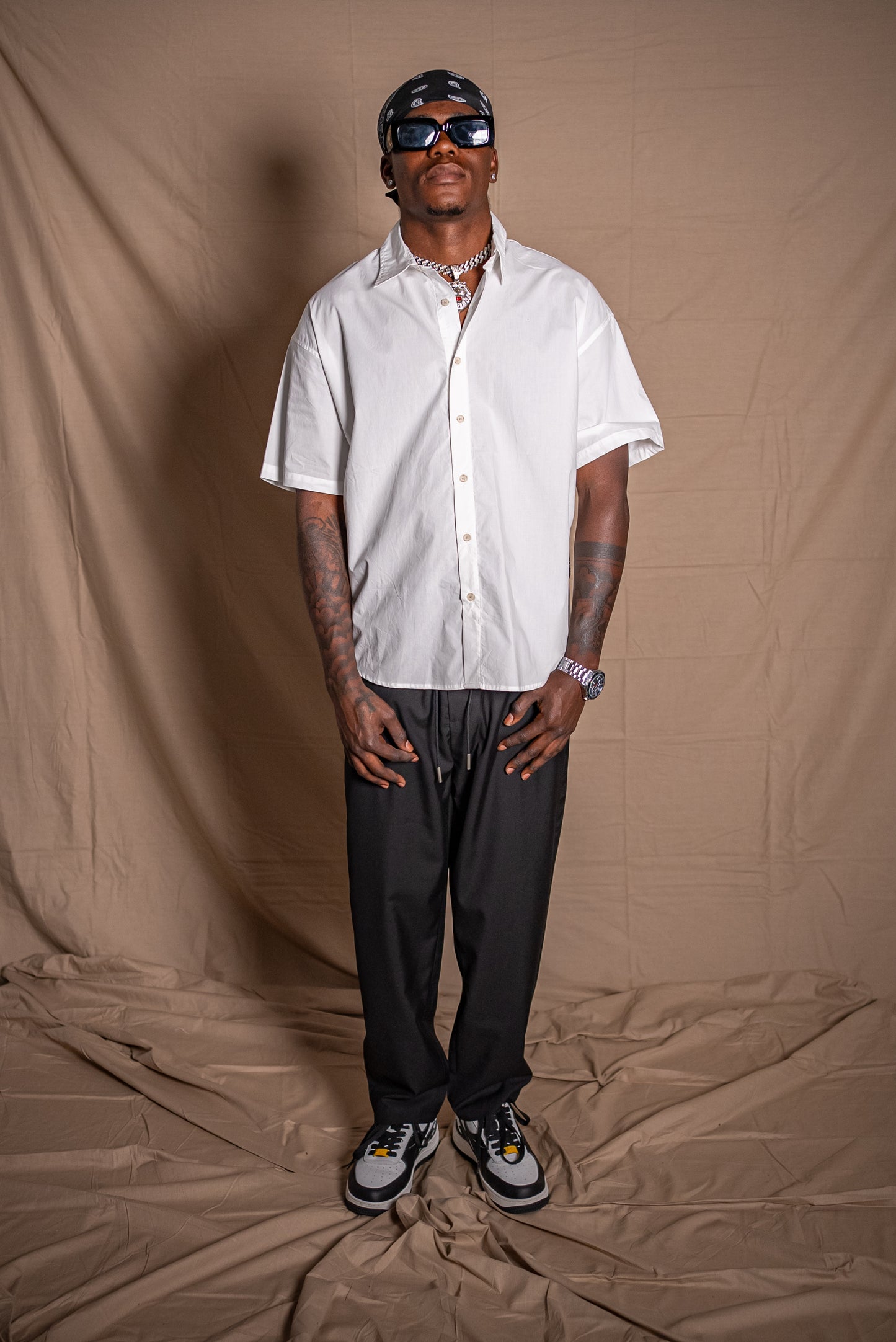 HALF SLEEVE SHIRT - WHITE