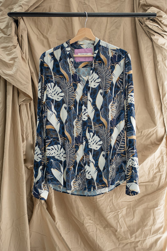 FLORAL SHIRT - BLUE