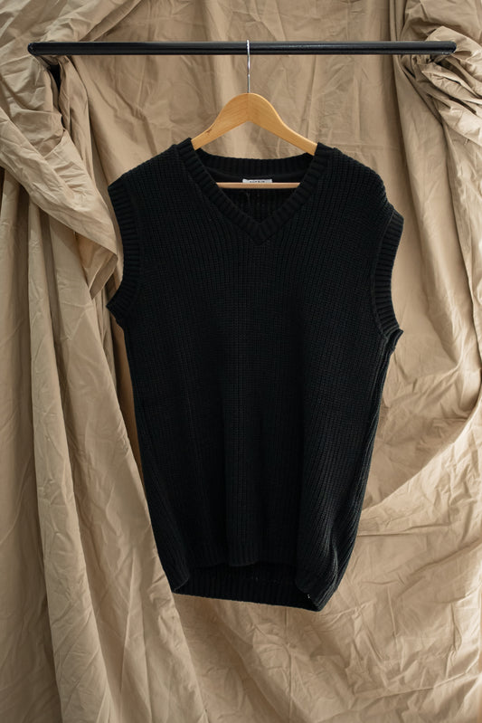 TANK KNITTED - BLACK