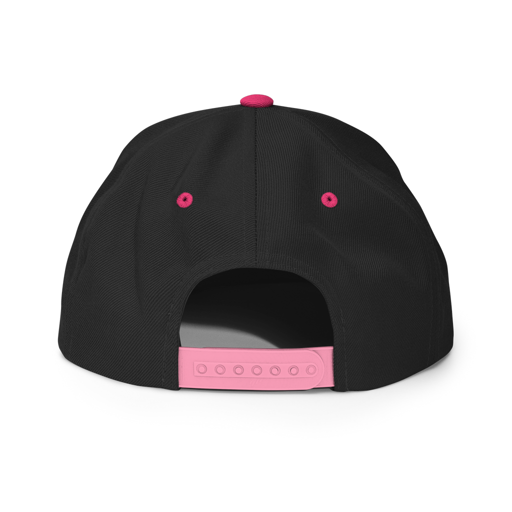 TwoSeven Classic Snapback Cap - Hot Pink