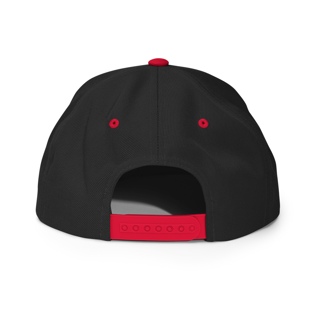TwoSeven Classic Snapback Cap - Red