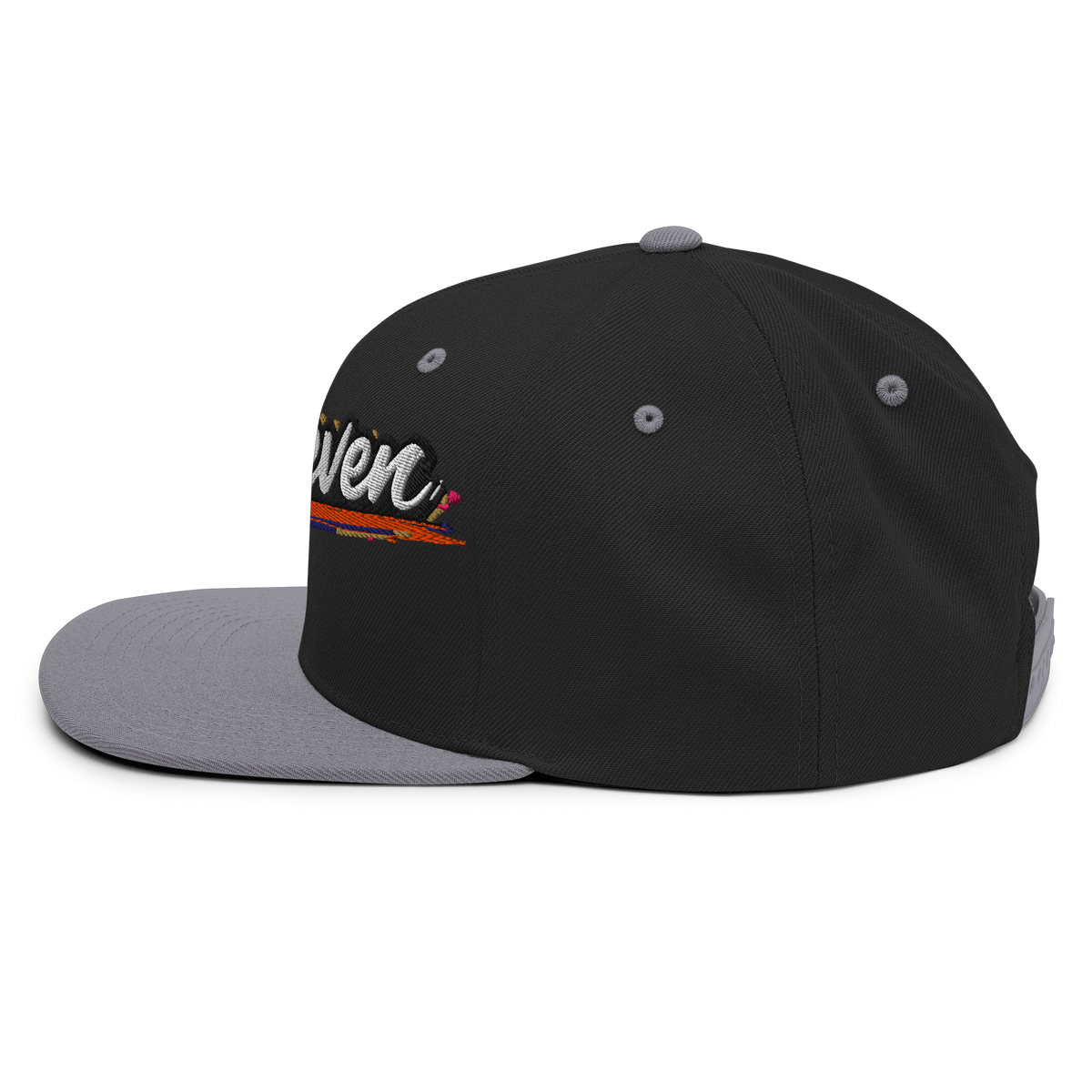 TwoSeven Classic Snapback Cap - Grey