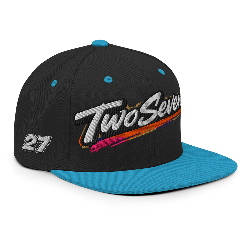 TwoSeven Classic Snapback Cap - Blue