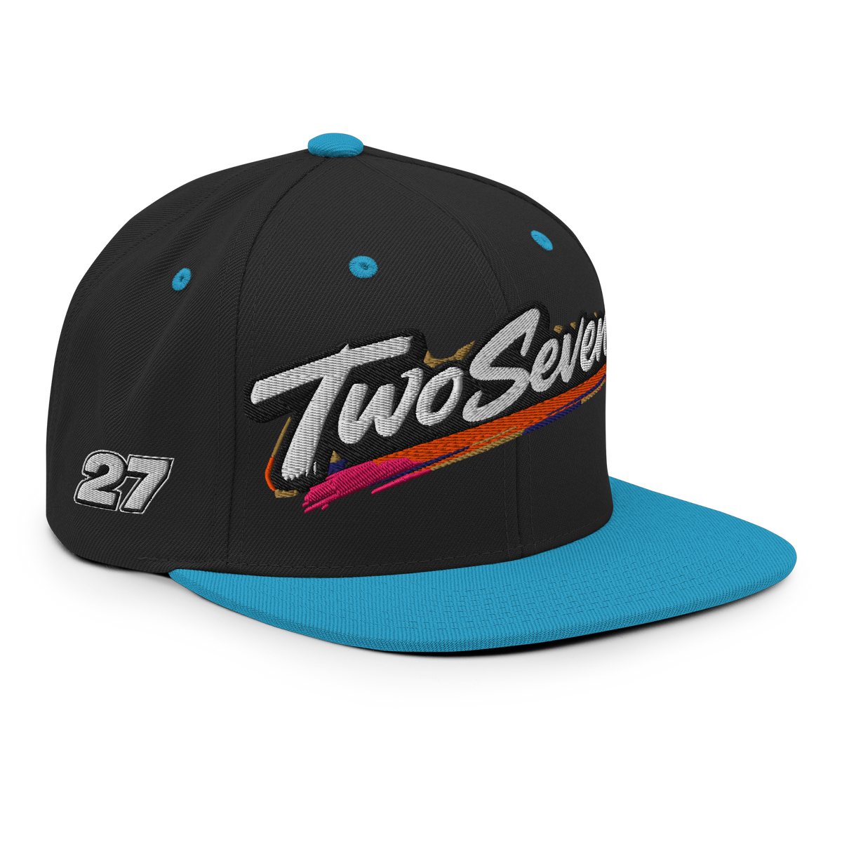 TwoSeven Classic Snapback Cap - Blue