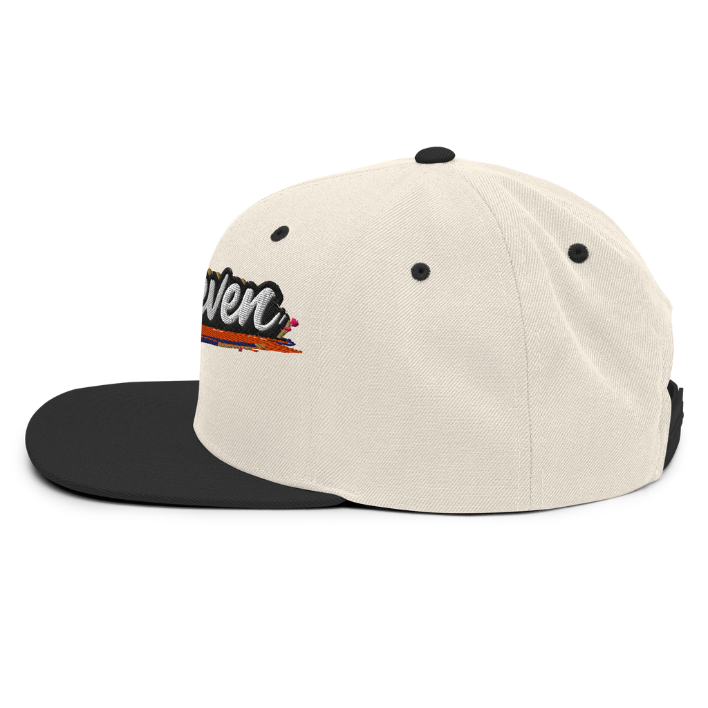 TwoSeven Classic Snapback Cap - White