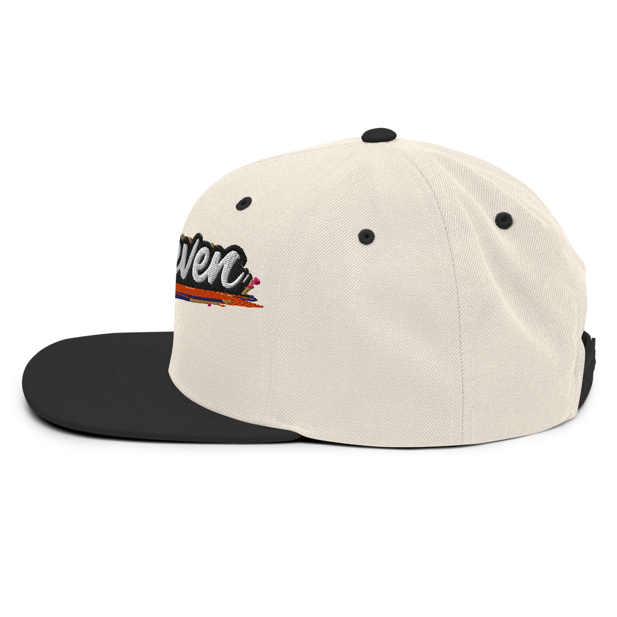 TwoSeven Classic Snapback Cap - White