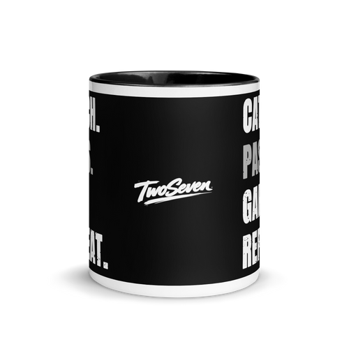 Grey Catch. Pass. Gap. Repeat Mug
