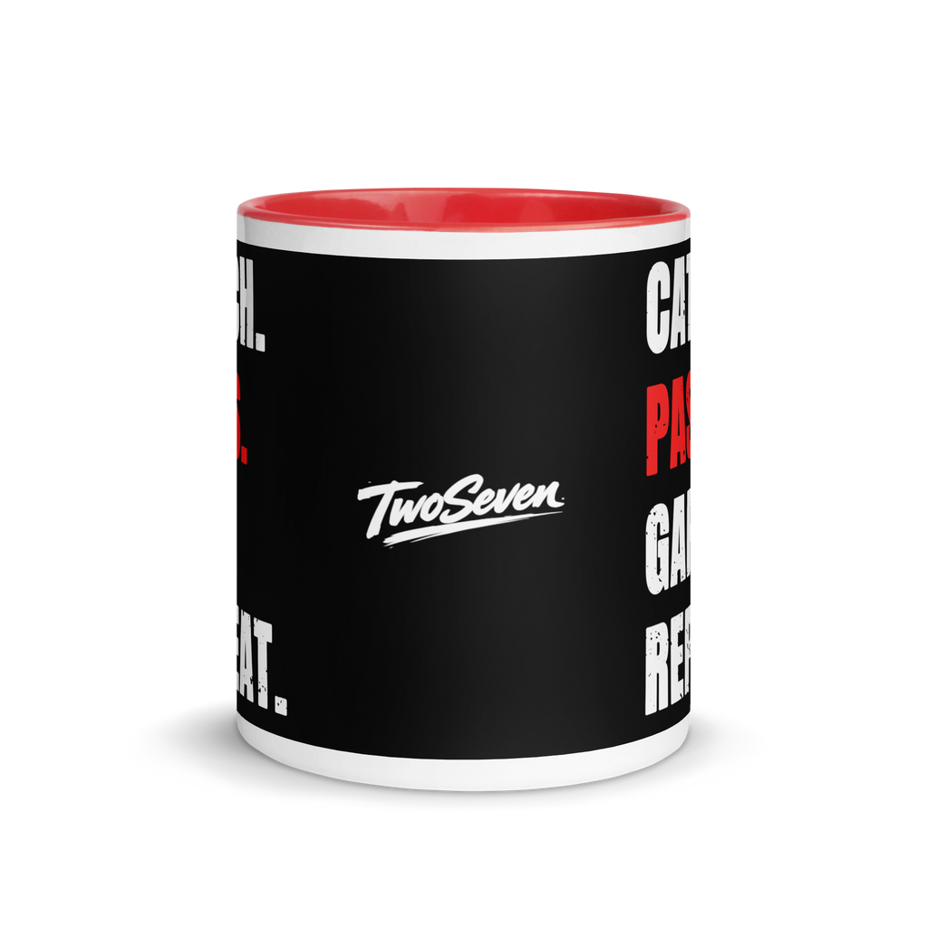 Red Catch. Pass. Gap. Repeat Mug